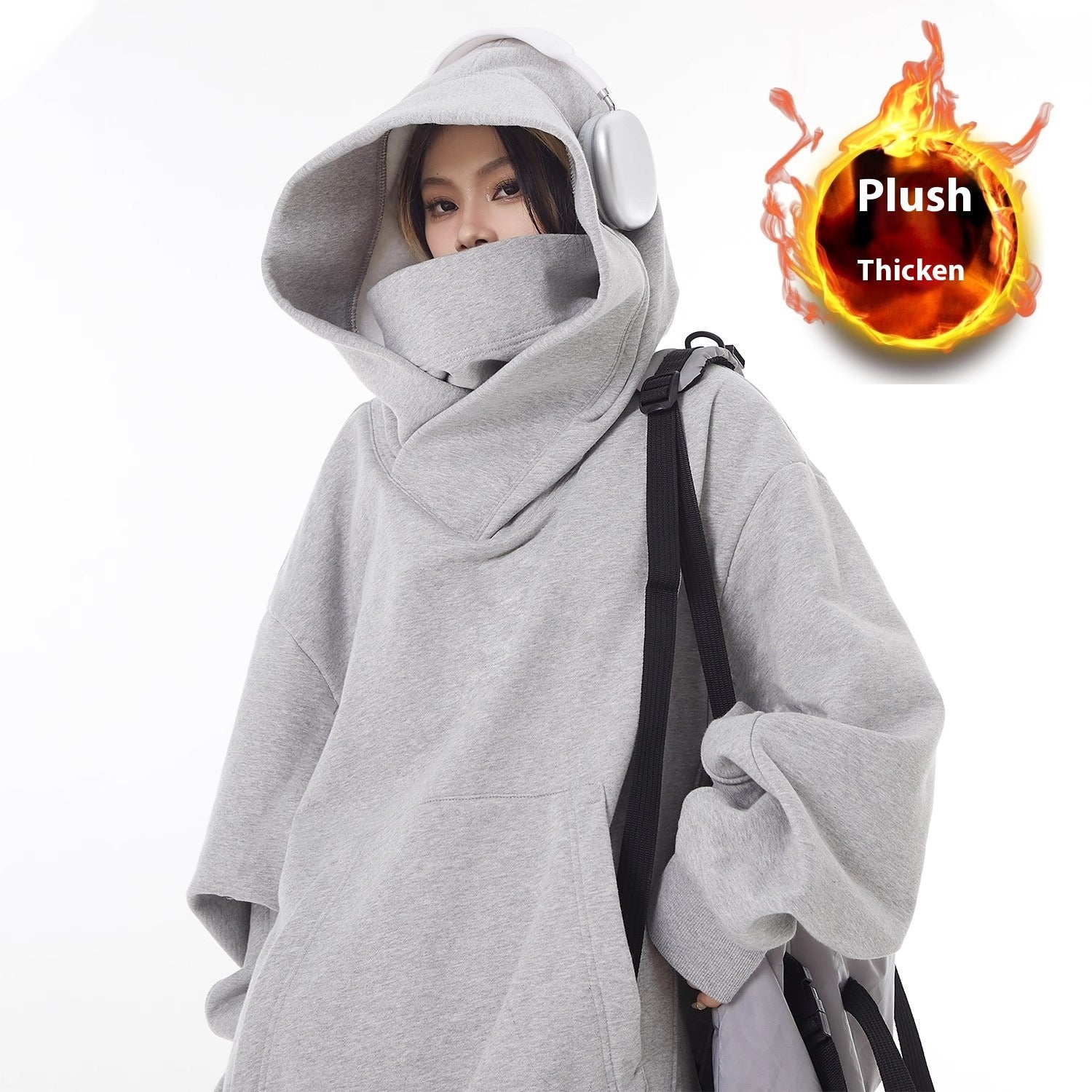 The Alpine — High Collar Fleece Lined Hoodie
