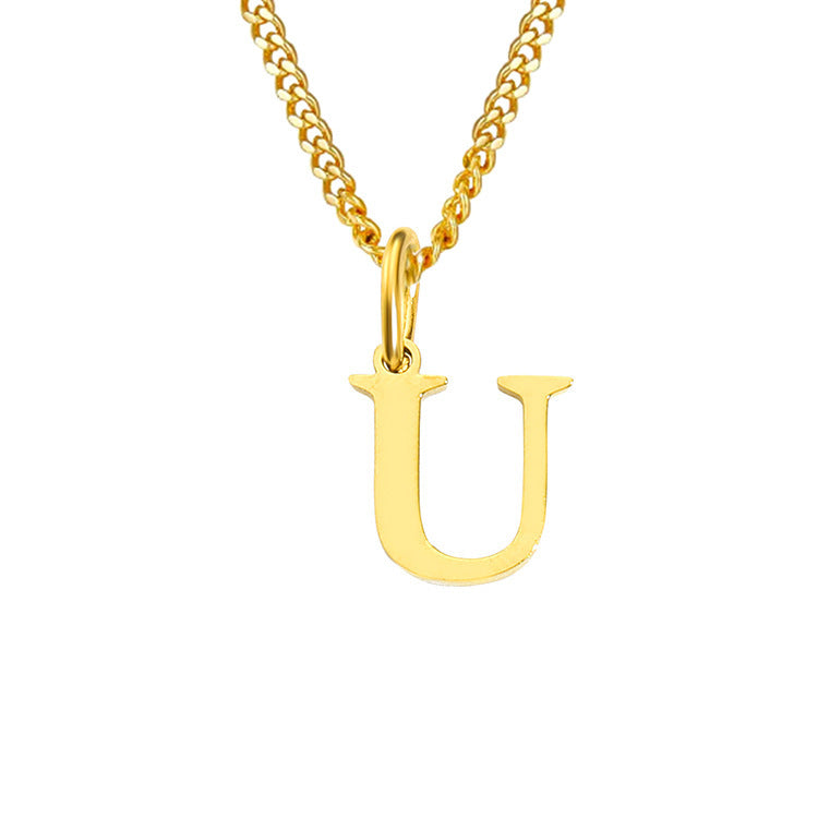 The Monogram — 14K Gold-Plated Personalized Initial Necklace