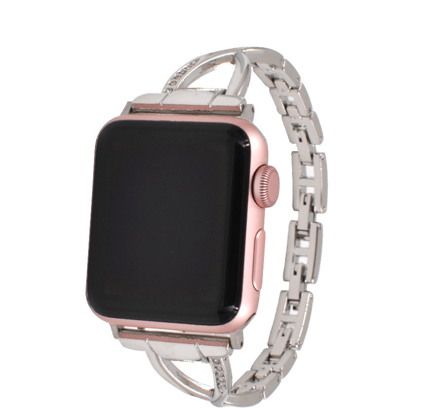 The Circuit — Diamond-Set Stainless Steel Watch Band