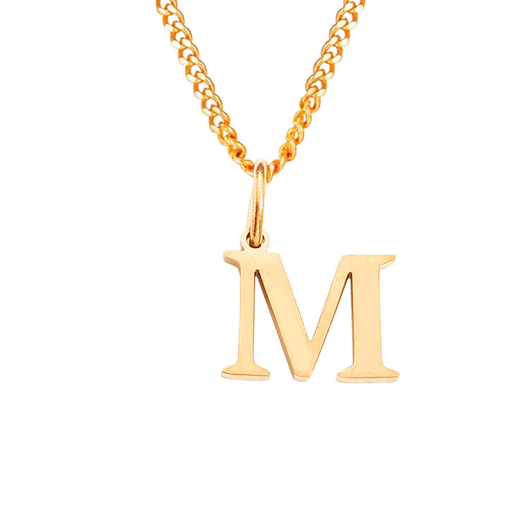 The Monogram — 14K Gold-Plated Personalized Initial Necklace