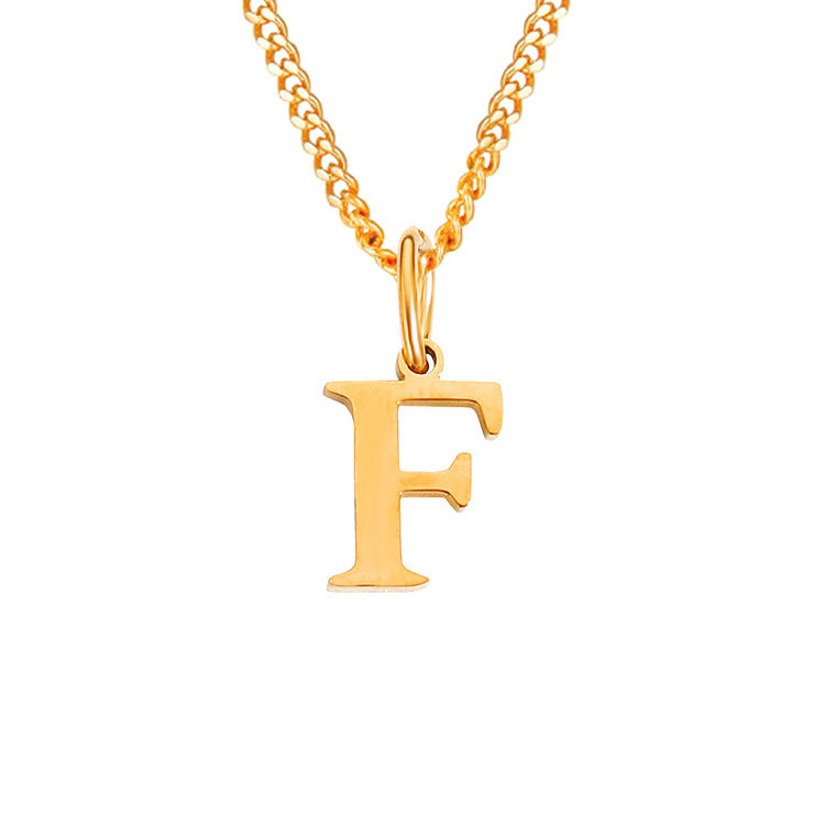 The Monogram — 14K Gold-Plated Personalized Initial Necklace