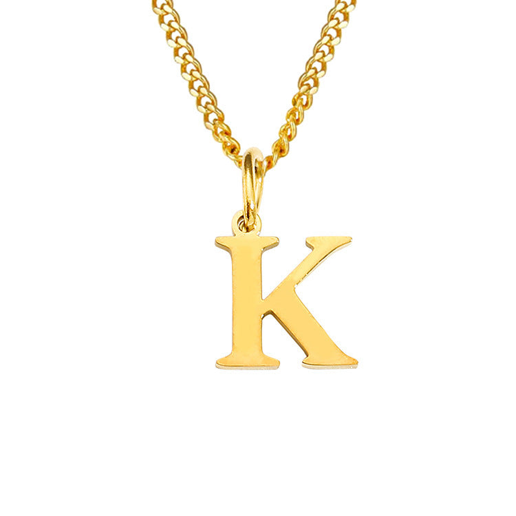The Monogram — 14K Gold-Plated Personalized Initial Necklace