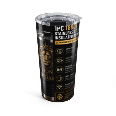 Lion of Judah™ 20oz Insulated Stainless Steel Tumbler | Christian Travel Cup