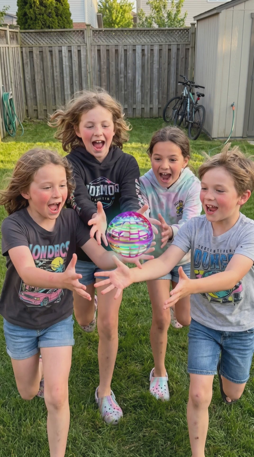 AeroSphere™ 360° Flying Orb Ball — LED Boomerang Mini Drone Toy